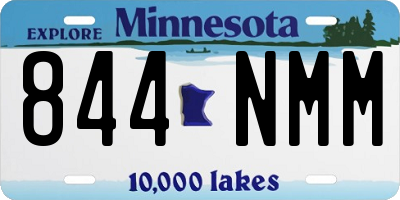 MN license plate 844NMM