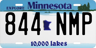 MN license plate 844NMP