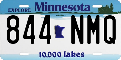 MN license plate 844NMQ