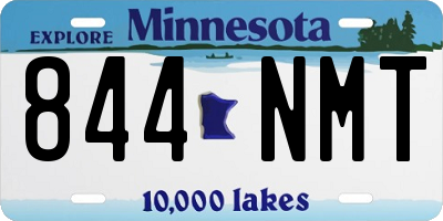 MN license plate 844NMT