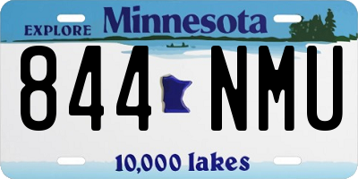 MN license plate 844NMU