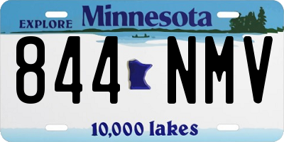 MN license plate 844NMV