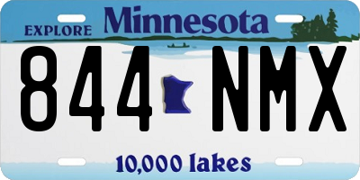 MN license plate 844NMX