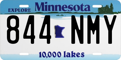 MN license plate 844NMY