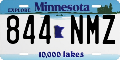 MN license plate 844NMZ
