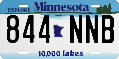 MN license plate 844NNB