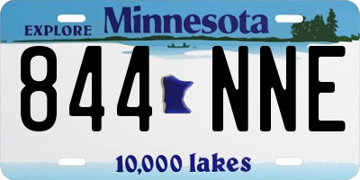MN license plate 844NNE