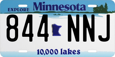 MN license plate 844NNJ