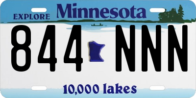 MN license plate 844NNN
