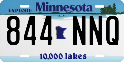 MN license plate 844NNQ