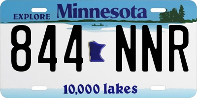 MN license plate 844NNR
