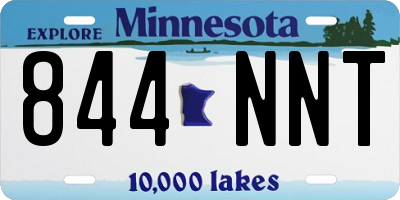 MN license plate 844NNT