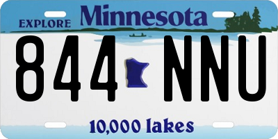 MN license plate 844NNU
