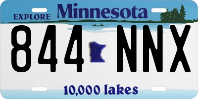 MN license plate 844NNX