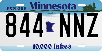 MN license plate 844NNZ