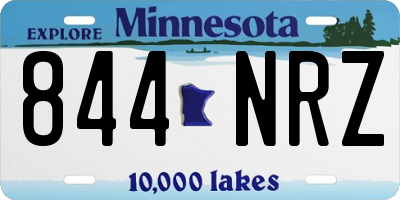 MN license plate 844NRZ