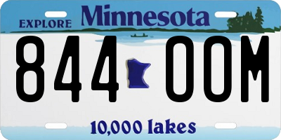 MN license plate 844OOM