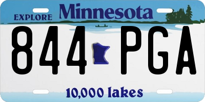 MN license plate 844PGA