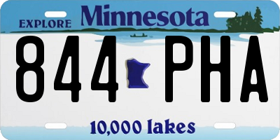 MN license plate 844PHA