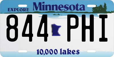 MN license plate 844PHI