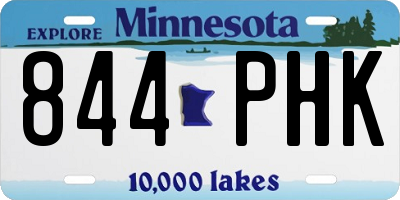 MN license plate 844PHK
