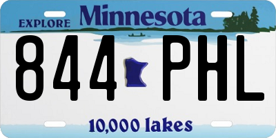 MN license plate 844PHL