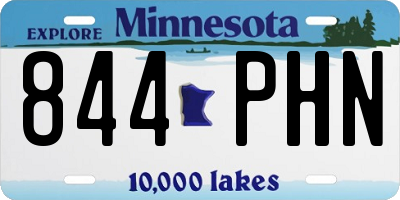 MN license plate 844PHN