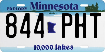 MN license plate 844PHT
