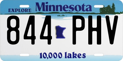 MN license plate 844PHV