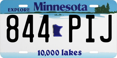MN license plate 844PIJ