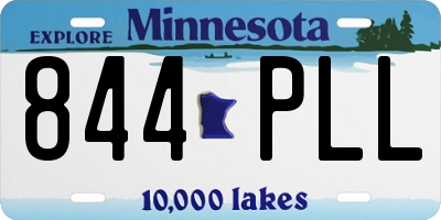 MN license plate 844PLL