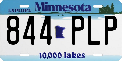 MN license plate 844PLP