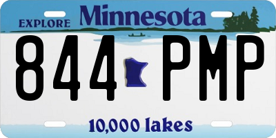 MN license plate 844PMP