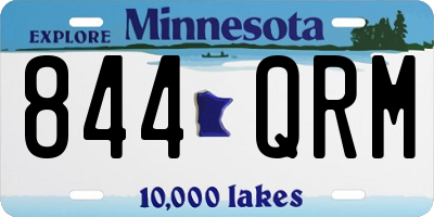 MN license plate 844QRM