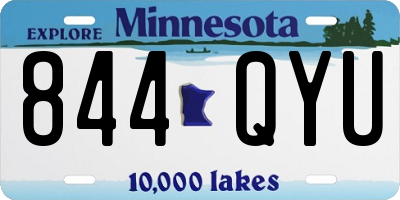 MN license plate 844QYU
