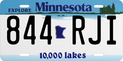 MN license plate 844RJI