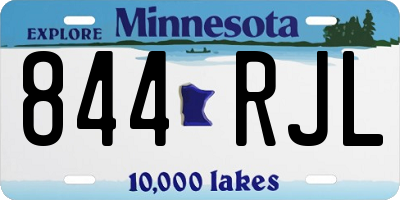 MN license plate 844RJL