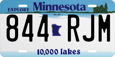 MN license plate 844RJM