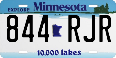 MN license plate 844RJR