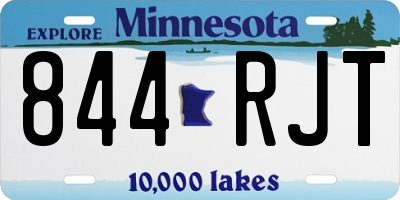 MN license plate 844RJT