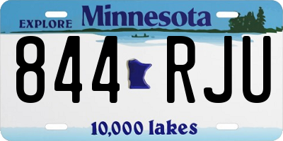 MN license plate 844RJU