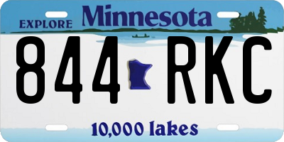 MN license plate 844RKC