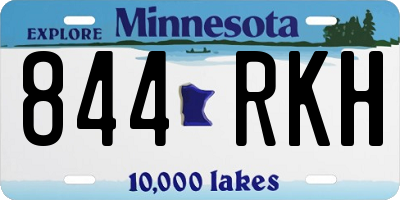 MN license plate 844RKH