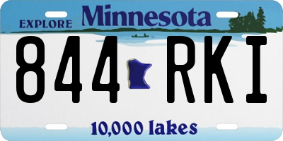 MN license plate 844RKI