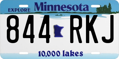 MN license plate 844RKJ
