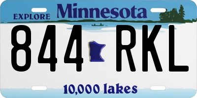 MN license plate 844RKL