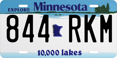 MN license plate 844RKM