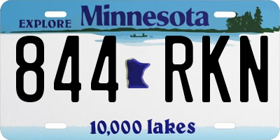 MN license plate 844RKN