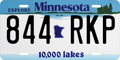 MN license plate 844RKP