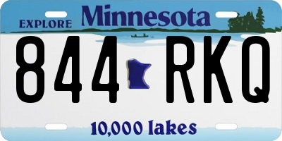 MN license plate 844RKQ